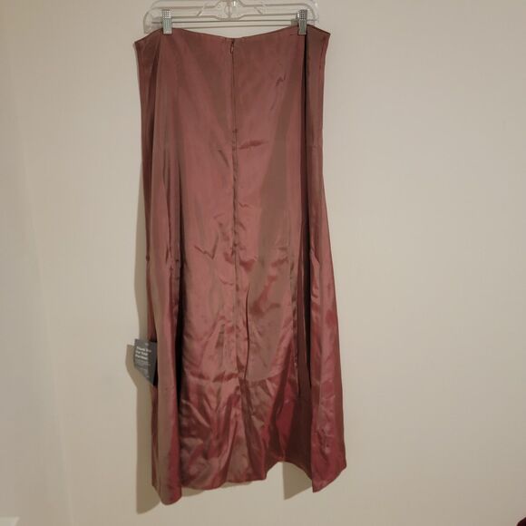 Js Collection Womens Maxi Skirt Size 16 Iridescent Pink Fairy Glam Tafetta - Picture 2 of 9
